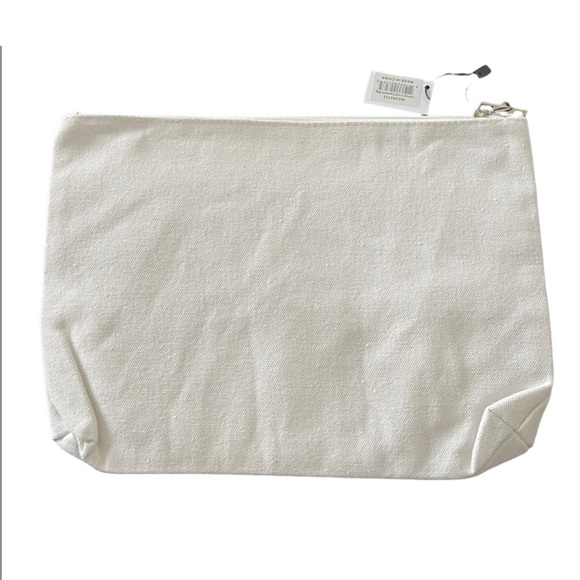 Better Late Than Ugly Off White Canvas Makeup Bag - Picture 2 of 2